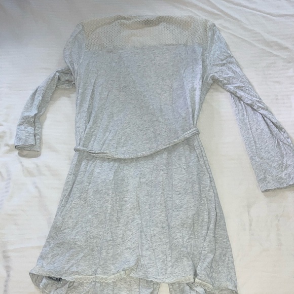 Aerie size large / XL Gray Cozy modal blend light Robe perfect for lounging - Picture 13 of 16